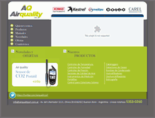 Tablet Screenshot of airqualitysrl.com.ar